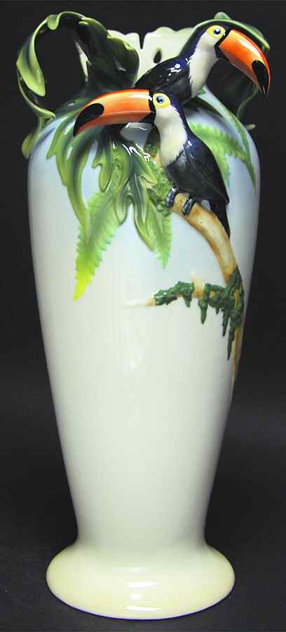 Paradise Calls-Toucan Large Vase - Boxed by Franz Collection-1