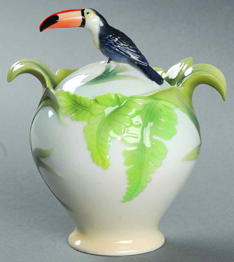 Paradise Calls-Toucan Sugar Jar & Lid - Boxed by Franz Collection-1
