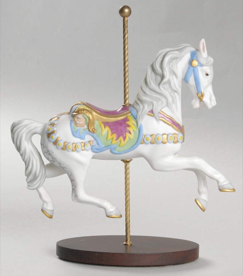 Treasury of Carousel Art-Series 2 German Horse - No Box by Franklin Mint-1
