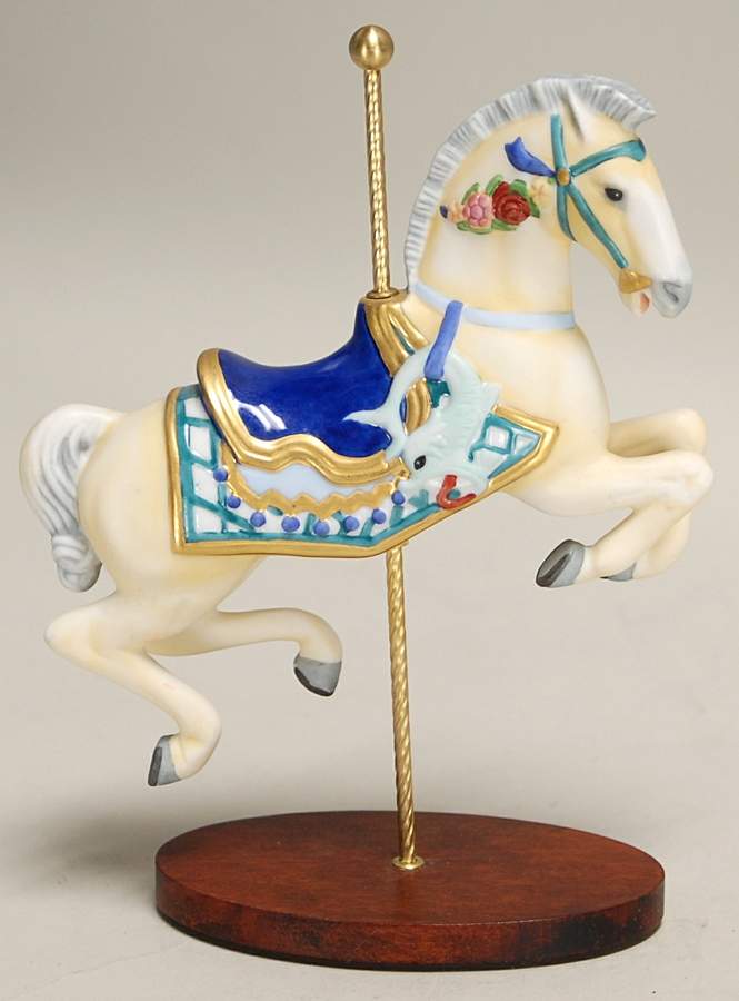 Treasury of Carousel Art-Series 2 Nautilus Horse - No Box by Franklin Mint-1