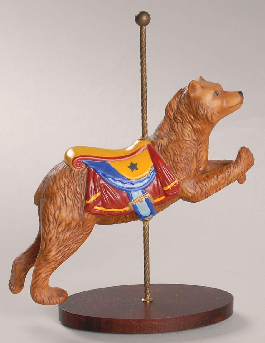 Treasury of Carousel Art-Series 2 Bear - No Box by Franklin Mint-1