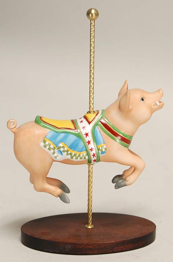 Treasury of Carousel Art-Series 2 Wild Boar - No Box by Franklin Mint-1