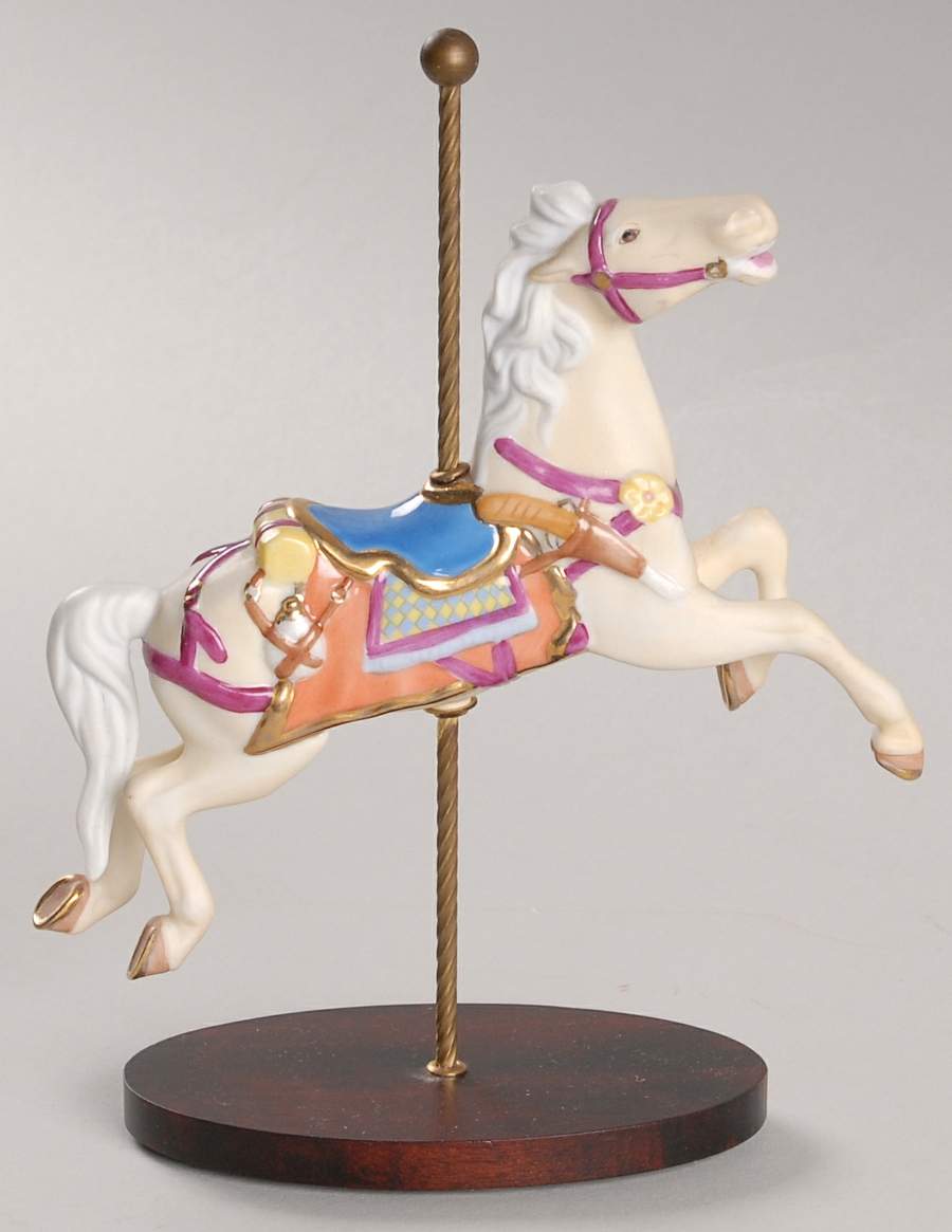 Treasury of Carousel Art-Series 2 Western Horse - No Box by Franklin Mint-1