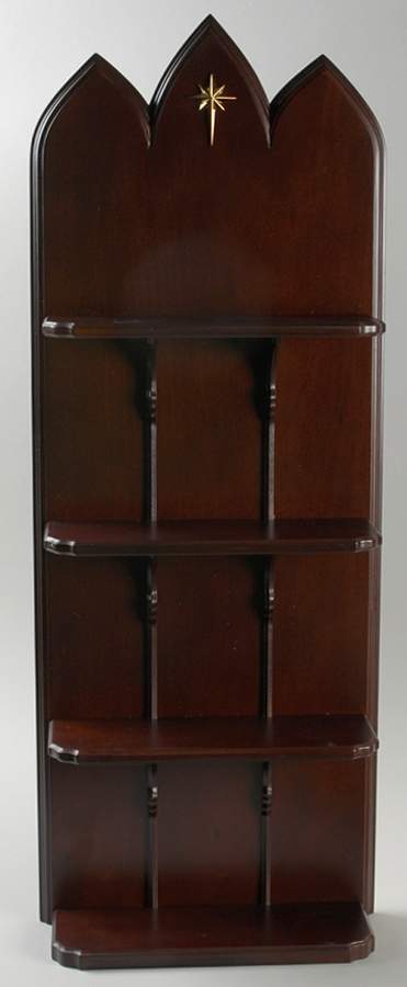 Life of Christ Miniature Wood Display Case - Display Rack Wood by Franklin Mint-1