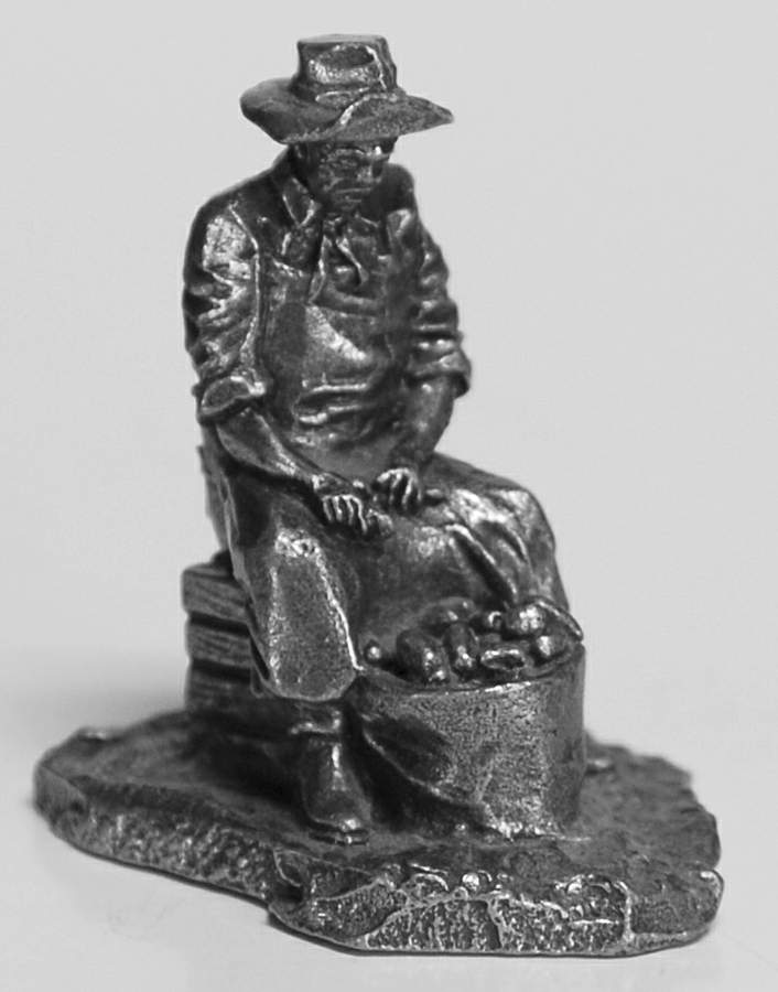 People of the American West Chuckwagon Cook - No Box by Franklin Mint-1