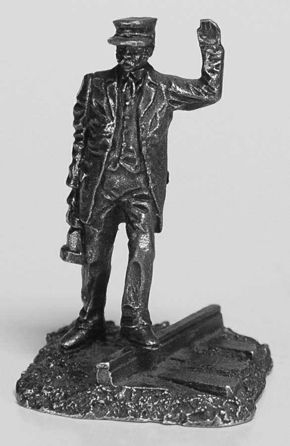 People of the American West Railroad Man - No Box by Franklin Mint-1