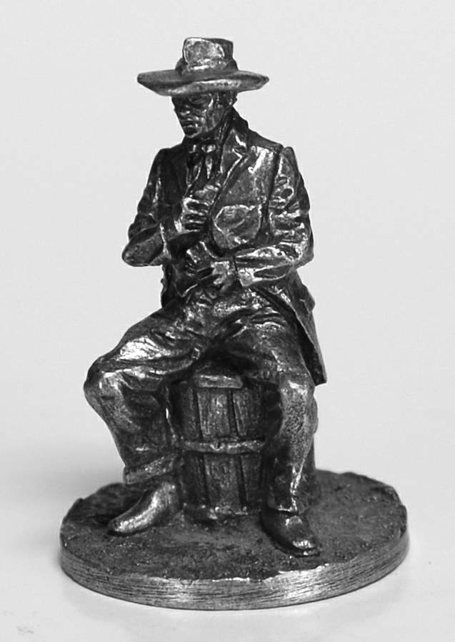 People of the American West Gambler - No Box by Franklin Mint-1