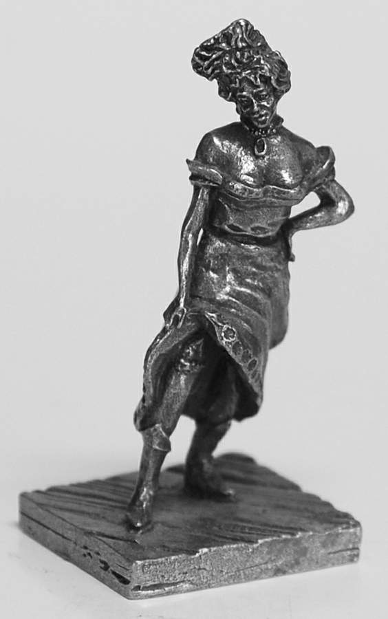 People of the American West Dance Hall Girl - No Box by Franklin Mint-1