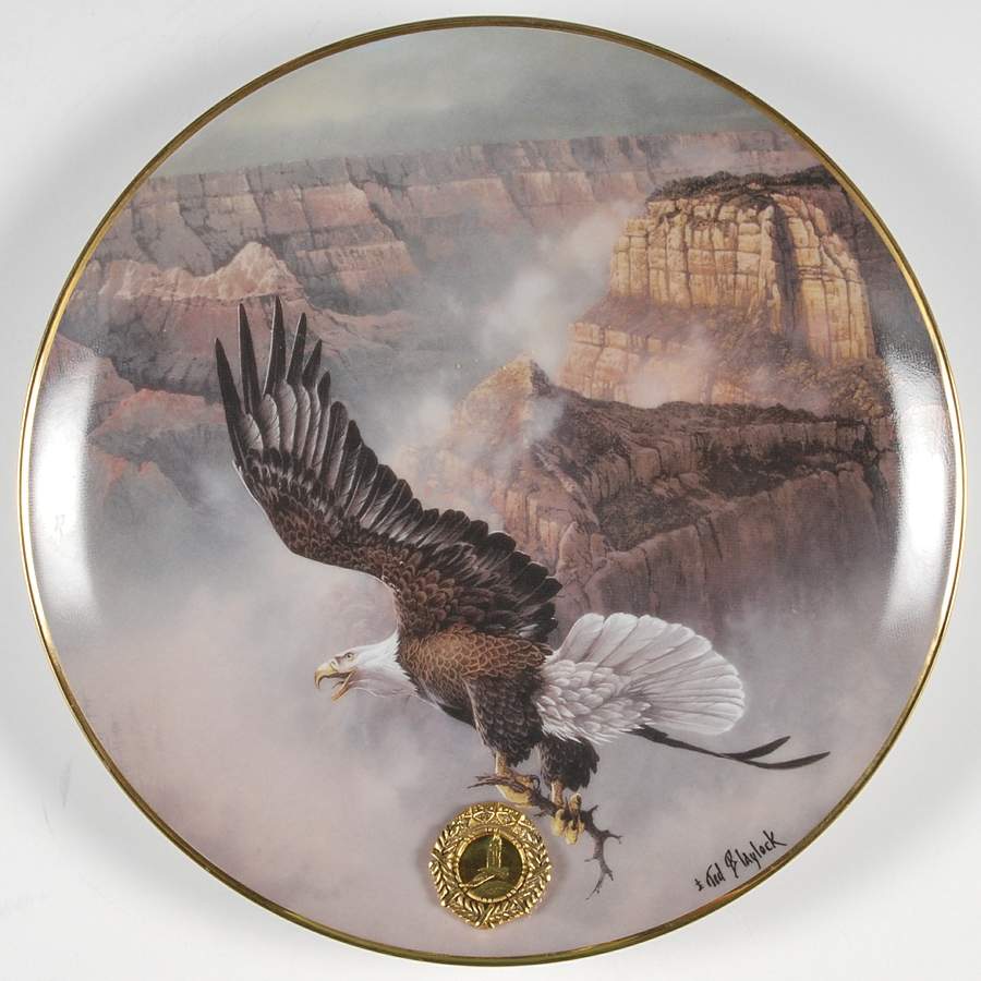 Alaska Chilkat Bald Eagle Preserve Grand Sovereign - No Box by Franklin Mint-1