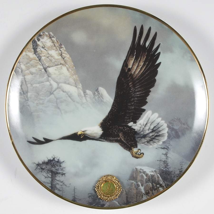 Alaska Chilkat Bald Eagle Preserve Save The Eagle - No Box by Franklin Mint-1