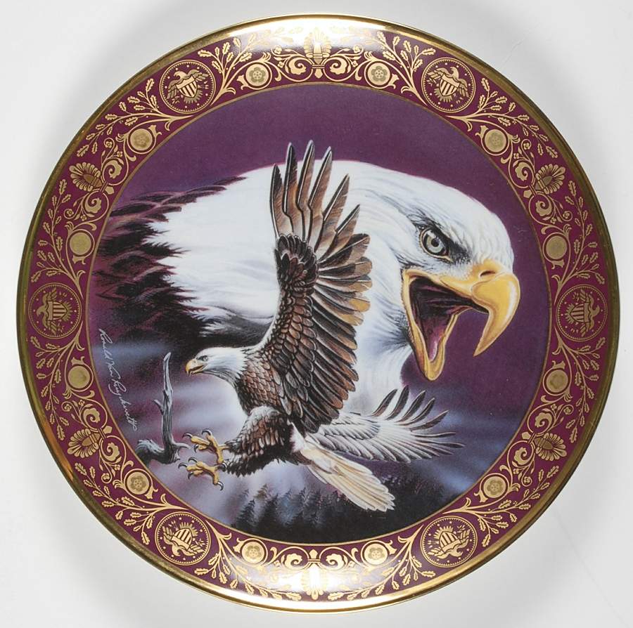 The Freedoms Foundation of Valley Forge Freedom's Glory-Red Border - No Box by Franklin Mint-1