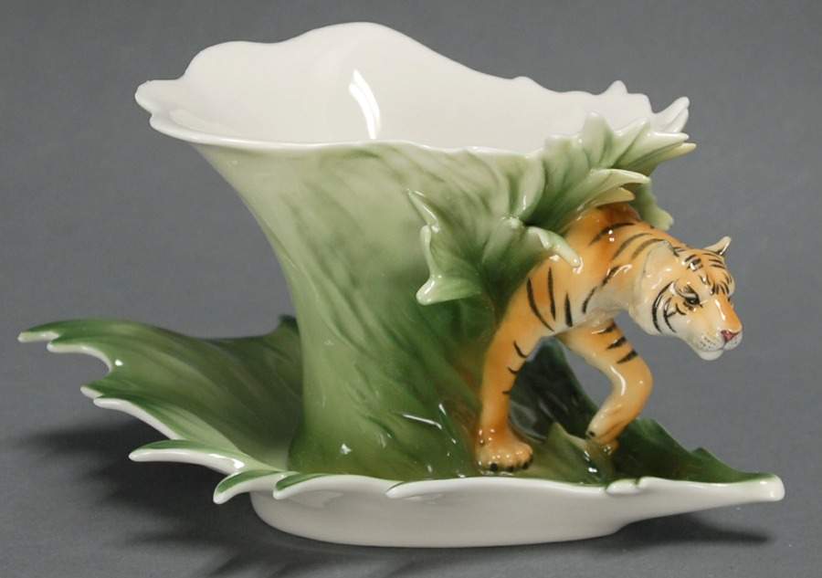 Jungle Beauties-Safari Tiger Cup & Saucer Set - Boxed by Franz Collection-1