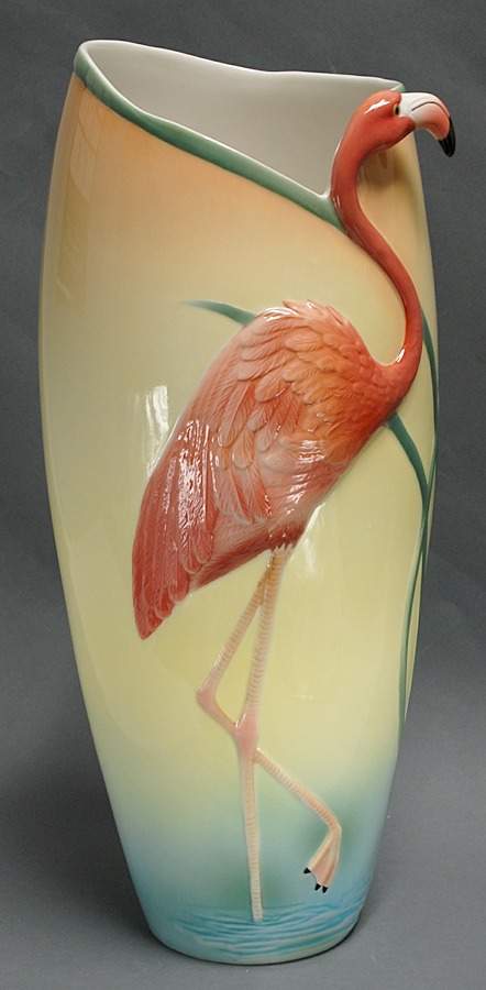 Jungle Beauties-Safari Flamingo Vase - Boxed by Franz Collection-1