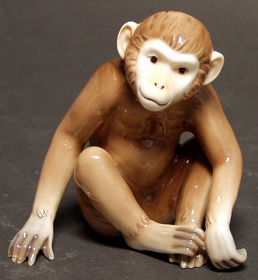 Jungle Beauties-Safari Monkey Sitting-Figurine - Boxed by Franz Collection-1