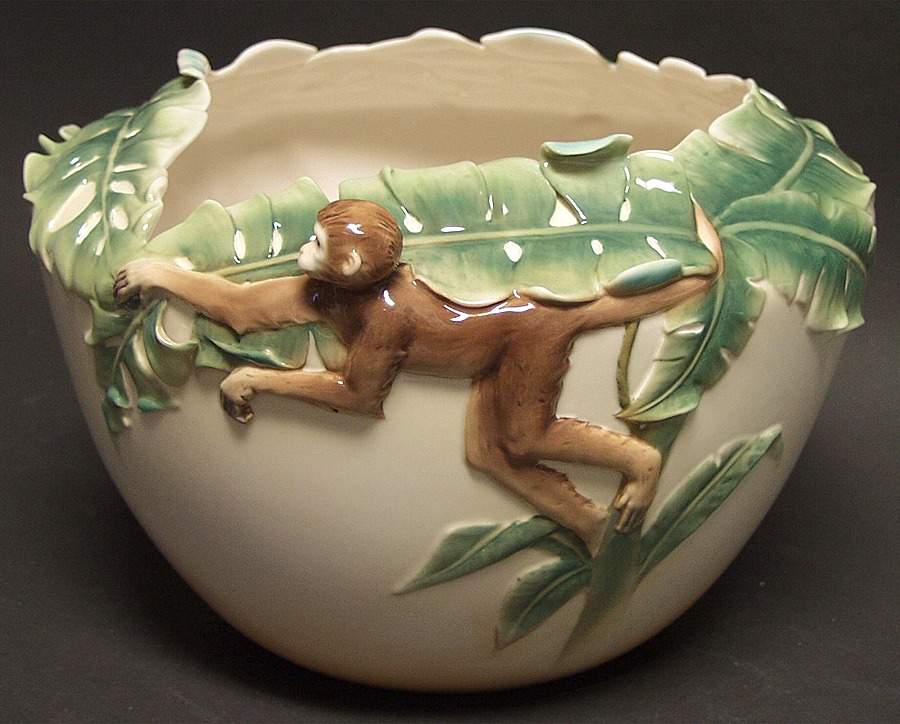 Jungle Beauties-Safari Monkey Short Vase - Boxed by Franz Collection-1