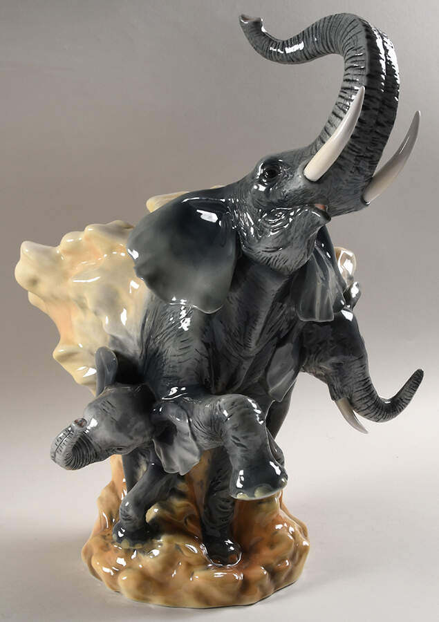 Jungle Beauties-Safari Elephant Vase - Boxed by Franz Collection-1