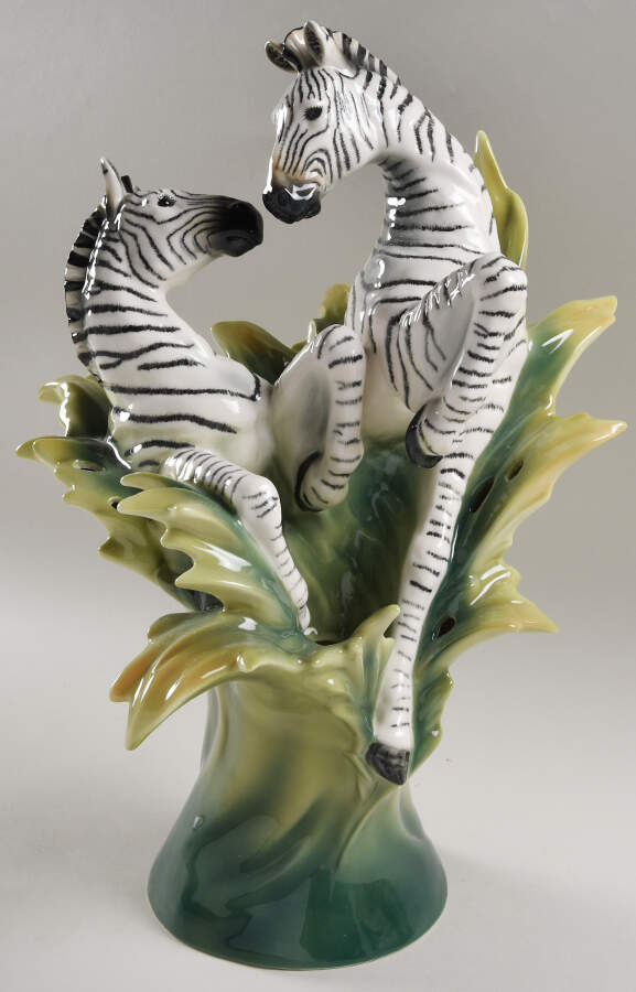 Jungle Beauties-Safari Zebra Vase - Boxed by Franz Collection-1