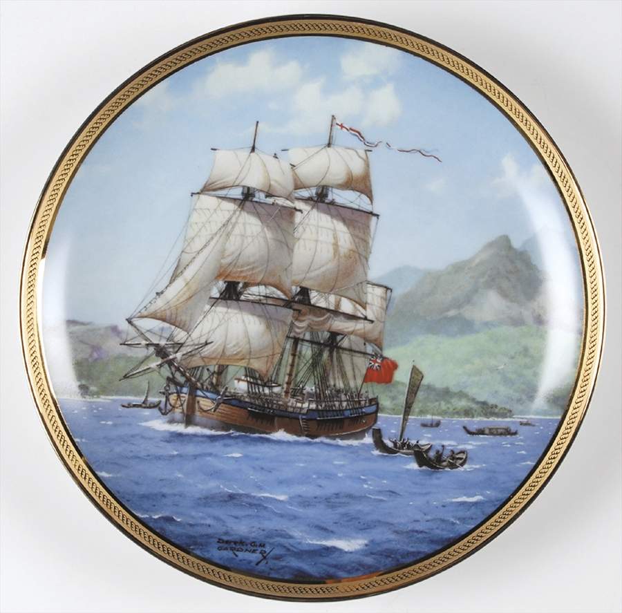 Great Ships of the Golden Age Of Sail Endeavour - No Box by Franklin Mint-1