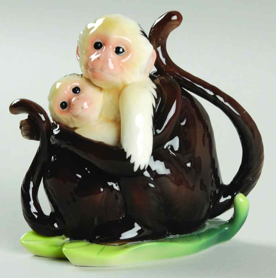 Monkey Mischief Mother & Daughter Figure - Boxed by Franz Collection-1