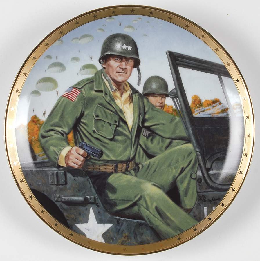 John Wayne 2 Remembering D-Day - No Box by Franklin Mint-1