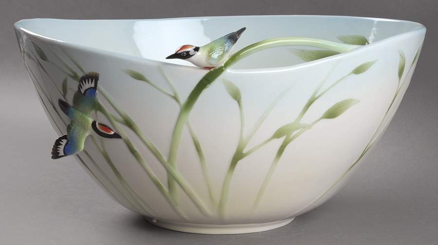 Bamboo & Songbird Collection Large Bowl - Boxed by Franz Collection-1