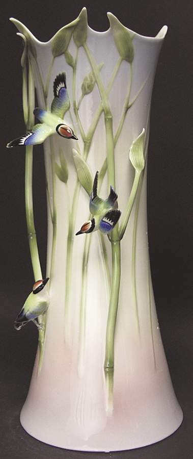 Bamboo & Songbird Collection Large Vase - Boxed by Franz Collection-1