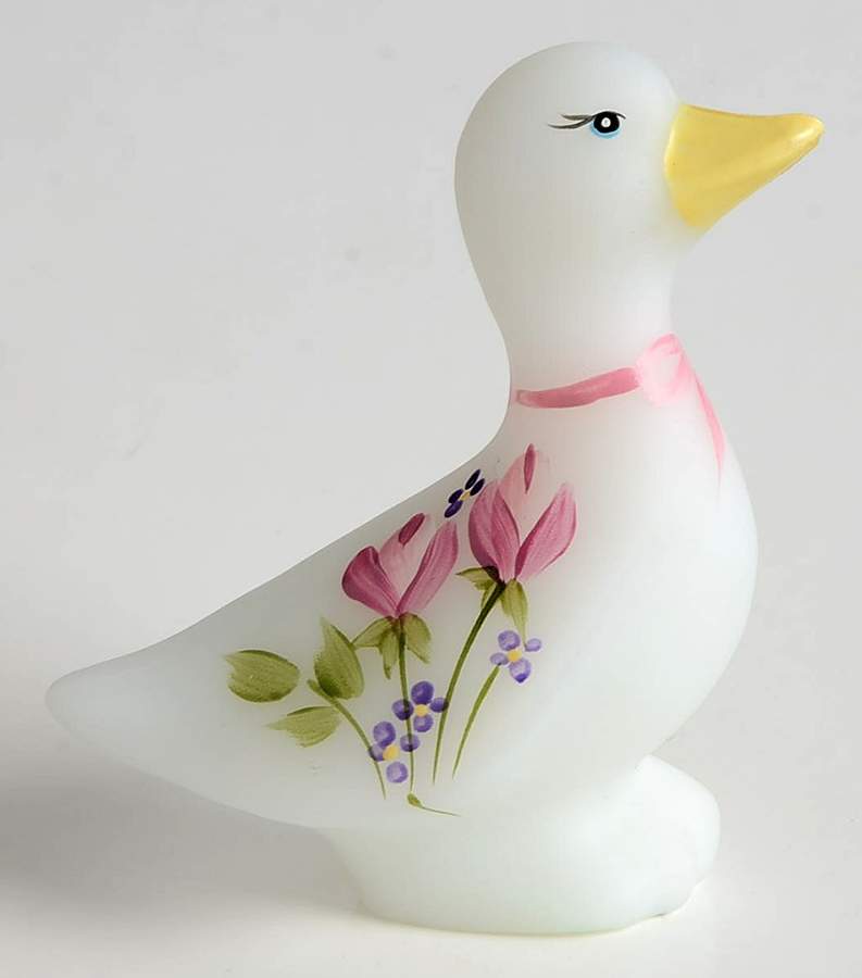 Fenton-Lenox Exclusives Pearl The Little White Duck - No Box by Fenton-1