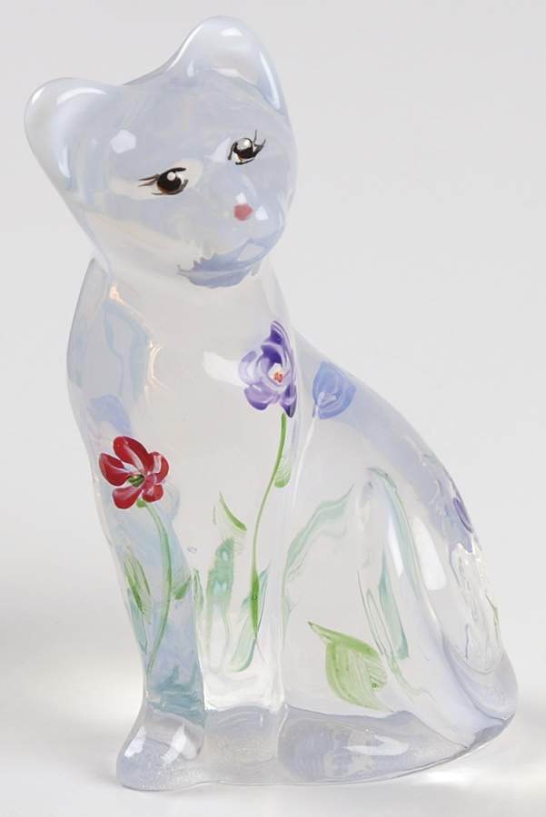 Fenton-Lenox Exclusives Opal, The Little White Cat  - Boxed by Fenton-1
