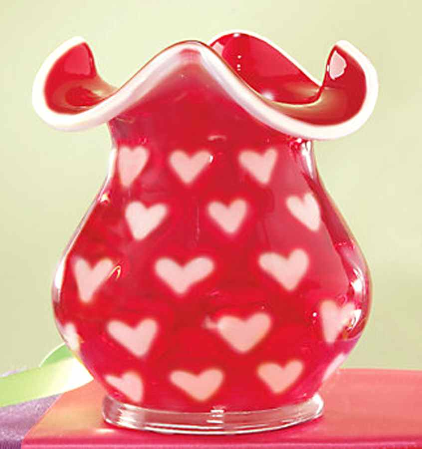 Fenton-Lenox Exclusives Heart Vase - No Box by Fenton-1