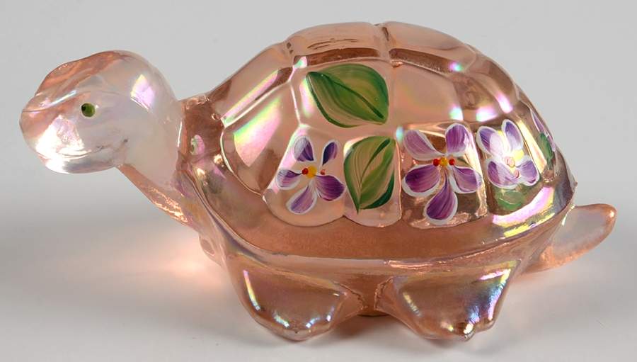 Fenton-Lenox Exclusives Iridescent Turtle - Boxed by Fenton-1