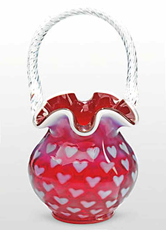 Fenton-Lenox Exclusives Heart Basket - Boxed by Fenton-1