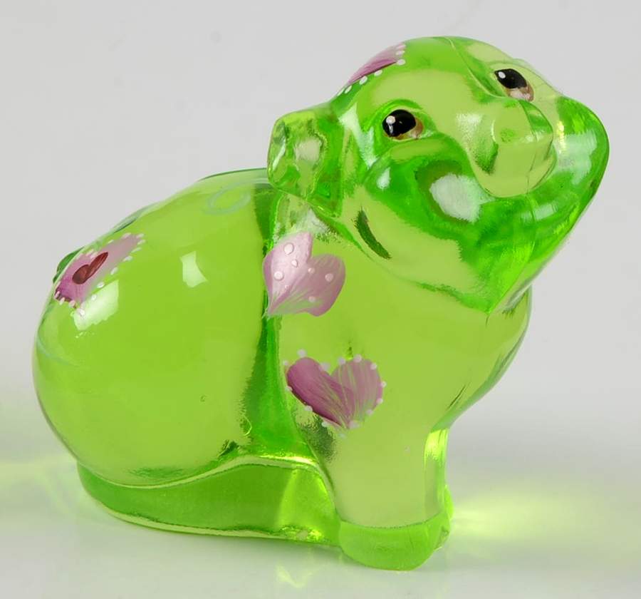 Fenton-Lenox Exclusives Romeo, The Little Green Pig - Boxed by Fenton-1