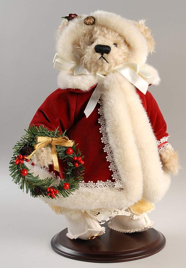 Franklin Mint Giftware Teddy Bear-Merry Christmas - No Box by Franklin Mint-1