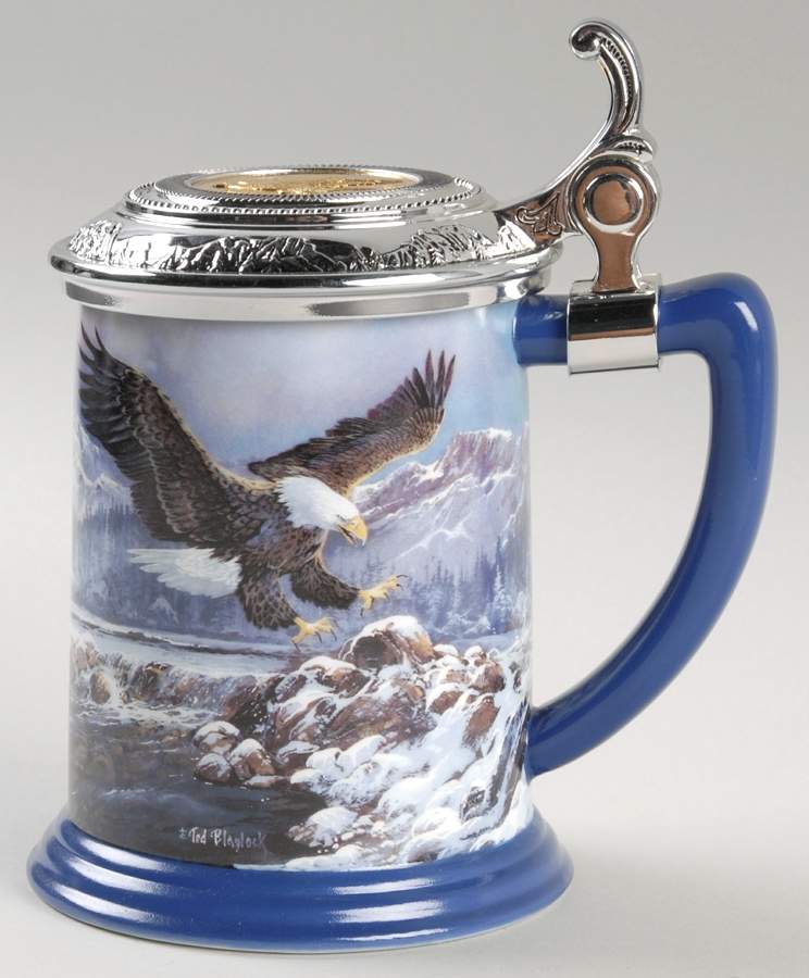 Alaska Chilkat Bald Eagle Guardian Of The Arctic - No Box by Franklin Mint-1