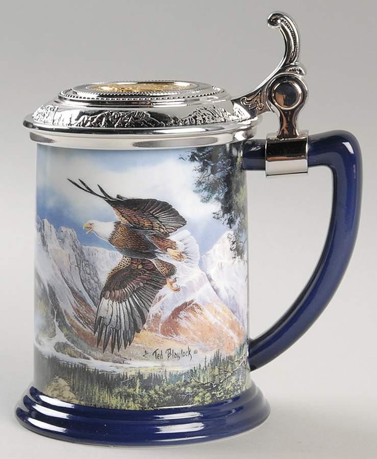 Alaska Chilkat Bald Eagle Eagle Of The Last Frontier - No Box by Franklin Mint-1