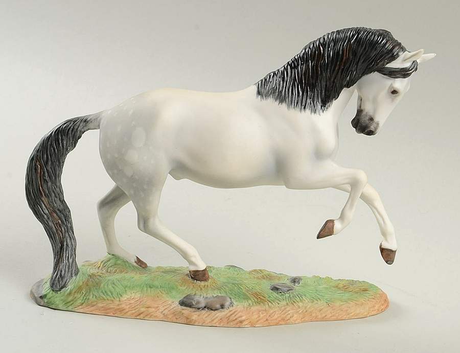 Great Horses of the World Andalusian - No Box by Franklin Mint-1