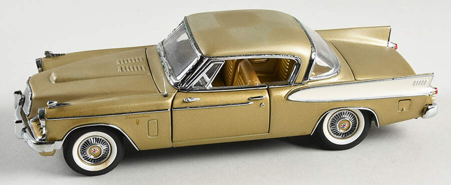 Precision Models 1957 Studebaker Golden Hawk-Gold - Boxed by Franklin Mint-1