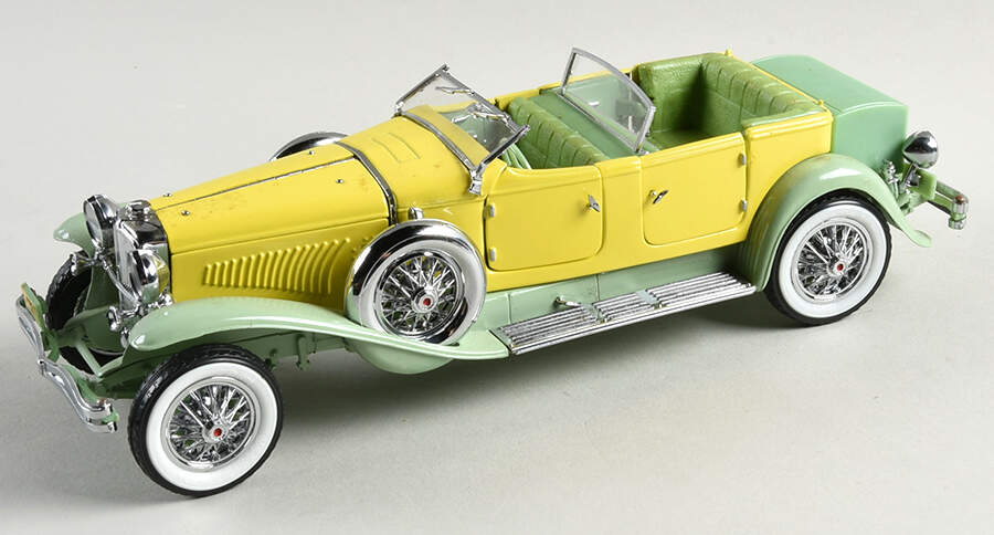 Precision Models 1930 Duesenberg J Derham Tourster-Green - With Box by Franklin Mint-1