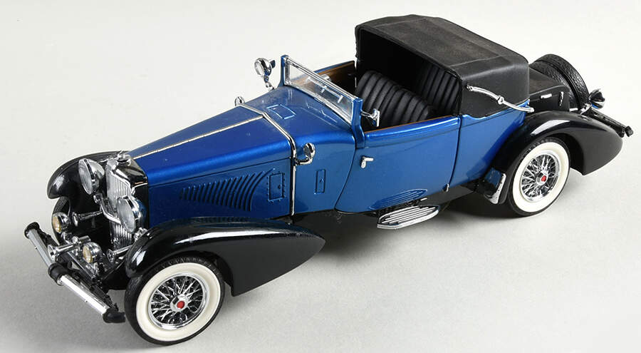 Precision Models 1933 Duesenberg J Victoria Blue - Boxed by Franklin Mint-1