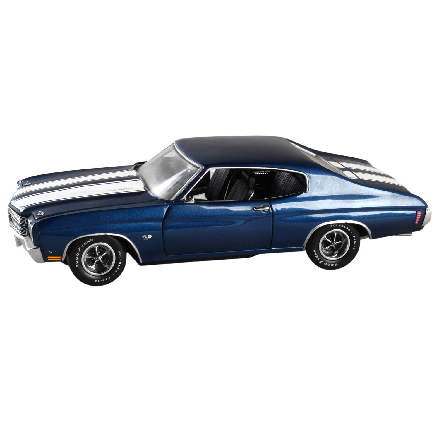 Precision Models 1970 Chevy Chevelle Ss 454-Marina Blue - Boxed by Franklin Mint-1