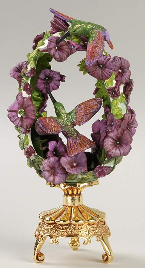 Jeweled Beauties of the Garden Egg Guest In The Garden - No Box by Franklin Mint-1