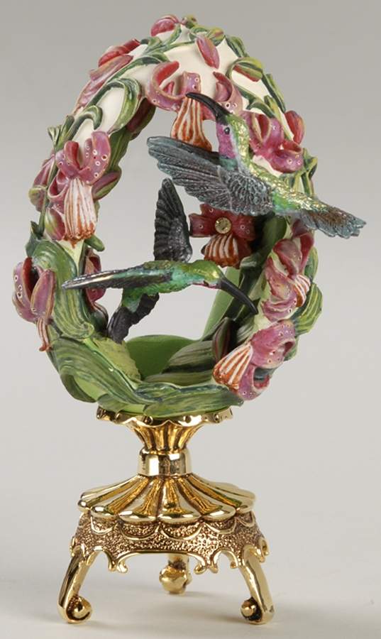 Jeweled Beauties of the Garden Egg Lilies In The Garden - No Box by Franklin Mint-1
