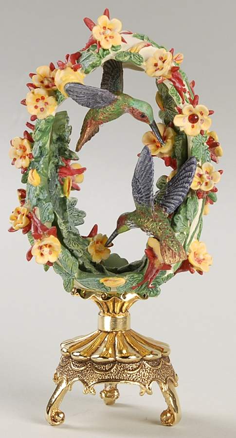 Jeweled Beauties of the Garden Egg Brilliance In The Garden - No Box by Franklin Mint-1