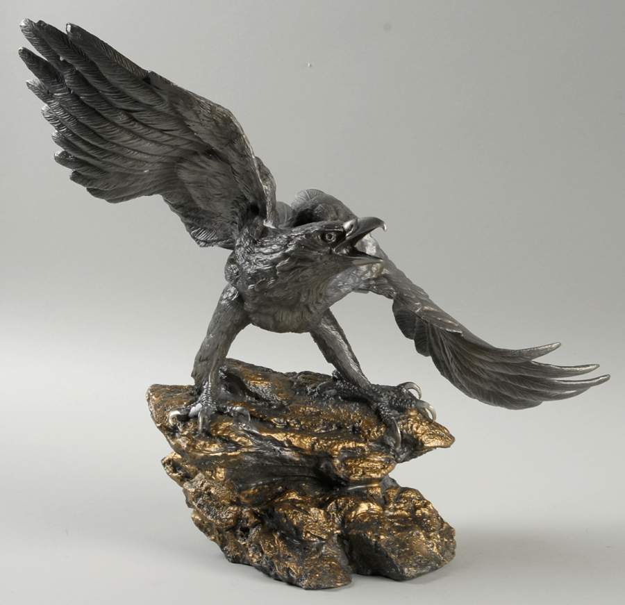 Alaska Chilkat Bald Eagle Sentinel Of The Wilderness - No Box by Franklin Mint-1