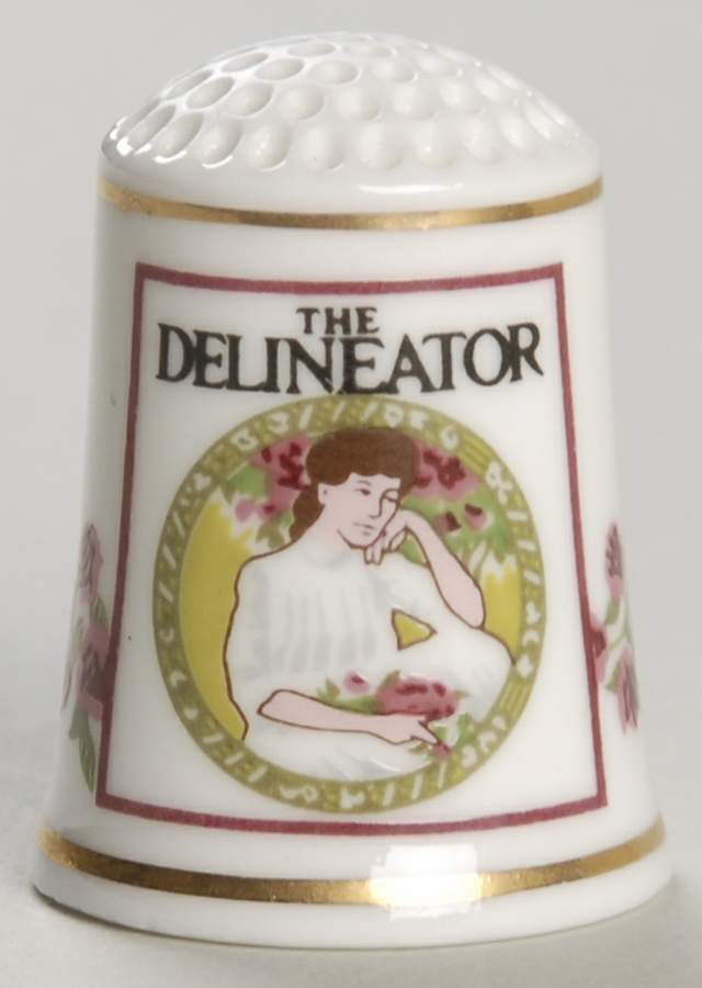 Magazine Cover Thimble Collection The Delineator - No Box by Franklin Mint-1