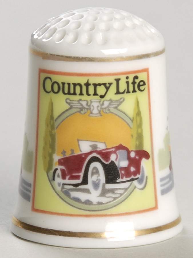 Magazine Cover Thimble Collection Country Life - No Box by Franklin Mint-1