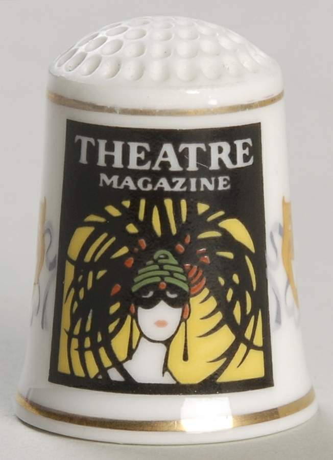 Magazine Cover Thimble Collection Theatre Magazine - No Box by Franklin Mint-1