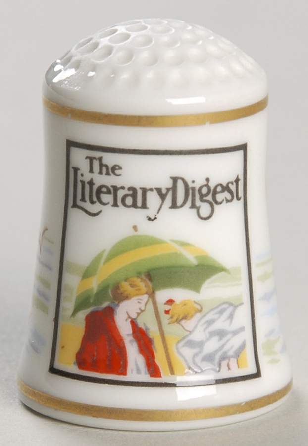 Magazine Cover Thimble Collection The Literary Digest - No Box by Franklin Mint-1