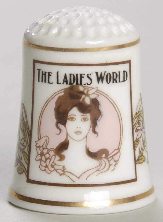 Magazine Cover Thimble Collection The Ladies' World - No Box by Franklin Mint-1