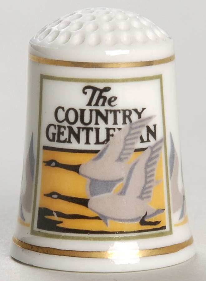 Magazine Cover Thimble Collection The Country Gentlemen - No Box by Franklin Mint-1